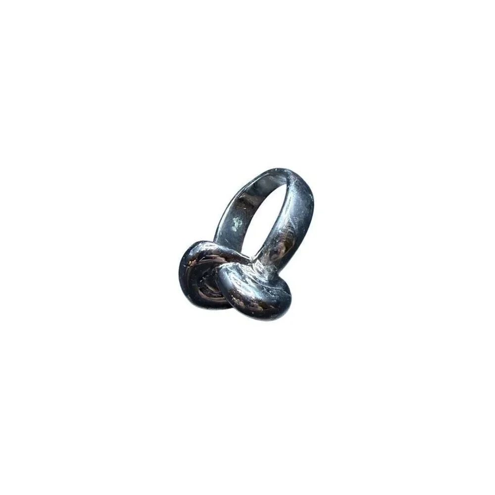 Ann Taylor Love Knot ring - silver size 7